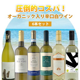 【6本セット送料無料】圧倒的コスパ！ オーガニックワイン入り辛口白ワイン750ml×6本＜ワインセット＞※沖縄県は送料無料対象外デイリーセット 白ワインセット [T.3493.0.SE]