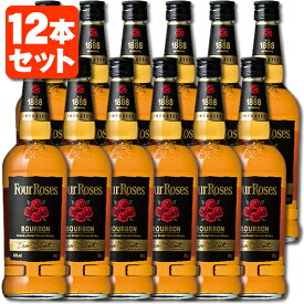 【12本セット送料無料】[正規品] フォアローゼズ ブラック40度 700ml×12本 ＜洋酒＞＜ウイスキー＞ フォアローゼス 黒 [T.020.4208.1.SE]