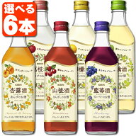 【自由に選べる6本セット送料無料】 キリン 杏露酒 檸檬酒 藍苺酒 茘枝酒 林檎酒 500ml ※沖縄県は送料無…