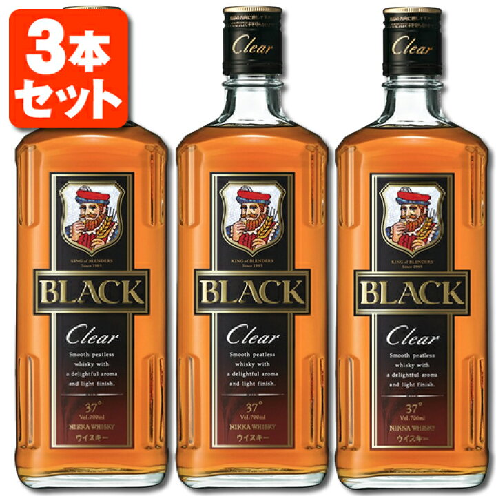 楽天市場】【3本セット送料無料】アサヒ ブラックニッカクリア 37度 