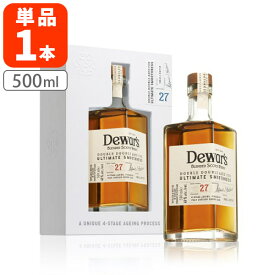 【送料無料】[正規品] Dewar's デュワーズ ダブルダブル 27年箱入り 46度 500ml×1本 Dewar's スコッチ ブレンデッドスコッチ ウイスキー[T.23541.-.UN]