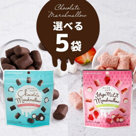 【選べる5袋 メール便で送料無料(3cm)】横井チョコレートチョコレートマシュマロ・いちごミルクマシュマロ30g×いずれか5袋※メール便配送チョコレート マシュマロ [T.1414.0.UN]