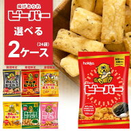 【選べる2ケース（24袋）セット送料無料】 北陸製菓 ビーバー(ノーマル・カレー・あおさ塩・白えび・のど…