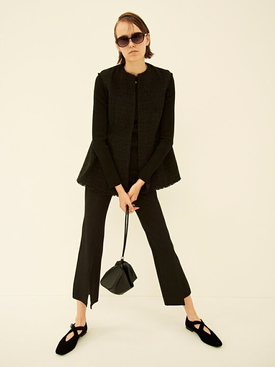 楽天市場】【Mila Owen】ツイードベストニットプルオーバーパンツ3点  