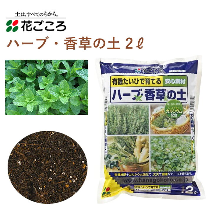 楽天市場 花ごころ ハーブ 香草の土 2l 培養土 ハーブ 香草 園芸 植え替え 園芸 土壌改良材 混ぜるだけ 手軽 簡単 園芸 肥料 園芸用品 農業資材 農業用品 家庭菜園 ガーデニング ガーデニング用品 ガーデン 花 野菜 花壇 鉢植え 土 カワシマ園芸 楽天市場店