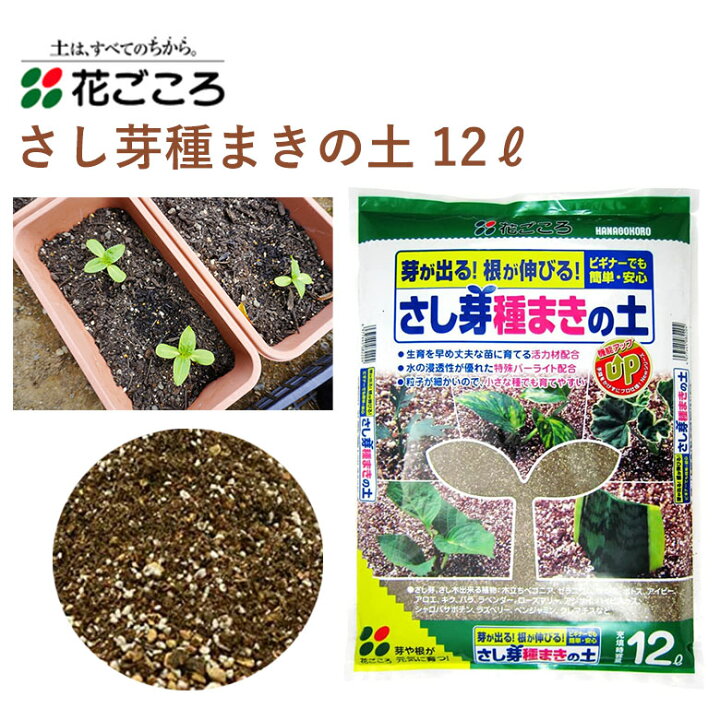 楽天市場 花ごころ さし芽種まきの土 12l 培養土 種まき さし芽 簡単 ビギナー 園芸 土壌改良材 混ぜるだけ 手軽 簡単 肥料 園芸用品 農業資材 農業用品 家庭菜園 ガーデニング ガーデニング用品 ガーデン 花 野菜 花壇 鉢植え 土 カワシマ園芸 楽天市場店