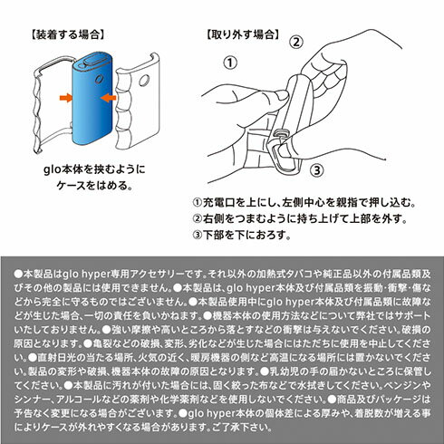 【GRIPHARDCASEforglo】グロー専用グリップハードケースメール便のみ送料無料!!gloグローカバーグローケースグローケース人気グローカバー人気グロー電子タバコグロー専用ケーストライタン