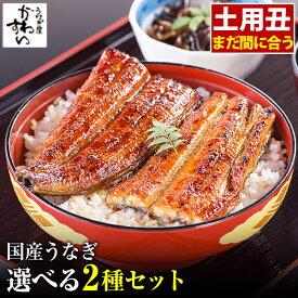 お中元 うなぎ 国産 送料無料 高評価レビュー4.7 うなぎ屋かわすい 選べる2種セット 夏ギフト グルメ ウナギ 鰻 蒲焼き ひつまぶし うな丼 うな重に 土用の丑の日 内祝いお返し 冷凍 土用丑 誕生日プレゼント 食べ物 喜ばれる 御中元 親戚 上司 うなぎ 2種