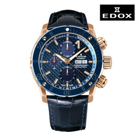 EDOX エドックス 01122-37RBU3-BUIR3-L メカニカル 自動巻き メンズ 腕時計 ウォッチ 時計 イエローゴールド色 クロコダイルストラップ 正規輸入品 メーカー保証付 誕生日プレゼント 男性 ギフト ブランド かっこいい もてる 送料無料