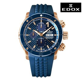 EDOX エドックス 01122-37RBU35-BUIR3 メカニカル 自動巻き メンズ 腕時計 ウォッチ 時計 イエローゴールド色 ラバーストラップ 正規輸入品 メーカー保証付 誕生日プレゼント 男性 ギフト ブランド かっこいい もてる 送料無料