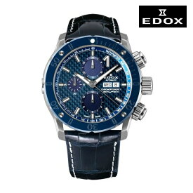 EDOX エドックス 01122-3BU3-BUIN3-L メカニカル 自動巻き メンズ 腕時計 ウォッチ 時計 シルバー色 クロコダイルストラップ 正規輸入品 メーカー保証付 誕生日プレゼント 男性 ギフト ブランド かっこいい もてる 送料無料