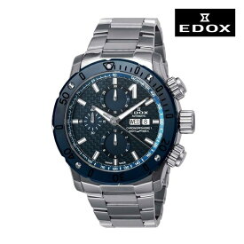 EDOX エドックス 01122-3BU3M-BUIN3 メカニカル 自動巻き メンズ 腕時計 ウォッチ 時計 シルバー色 金属ベルト 正規輸入品 メーカー保証付 誕生日プレゼント 男性 ギフト ブランド かっこいい もてる 送料無料