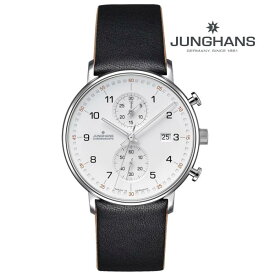 JUNGHANS ユンハンス 027_4771_00 クオーツ メンズ 腕時計 ウォッチ 時計 シルバー色 カーフストラップ 正規輸入品 メーカー保証付 誕生日プレゼント 男性 ギフト ブランド かっこいい もてる 送料無料