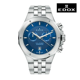 EDOX エドックス 10110-3M-BUIN 電池式クオーツ メンズ 腕時計 ウォッチ 時計 シルバー色 金属ベルト 正規輸入品 メーカー保証付 誕生日プレゼント 男性 ギフト ブランド かっこいい もてる 送料無料