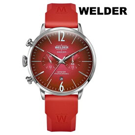 WELDER ウェルダー WWRC522 クオーツ メンズ 腕時計 ウォッチ 時計 シルバー色 ラバーストラップ 正規輸入品 メーカー保証付 誕生日プレゼント 男性 ギフト ブランド かっこいい もてる 送料無料