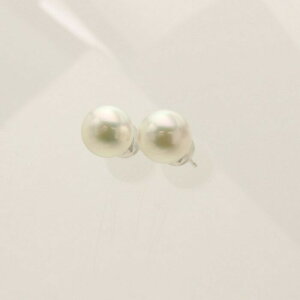 K14 WG パールピアス スタッドピアス 8mm 真珠落ちにくい 記念日 誕生日 プレゼント お値打ち お出かけ シンプル 定番 ホワイトゴールド 誕生日プレゼント ジュエリー 川スミ 送料無料【kawasumi