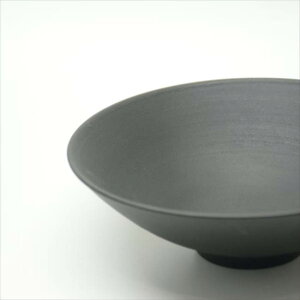 常滑焼 チャラ掛け 碗 15cm 黒 ブラック 器 お皿 陶器 食器 おしゃれ 和食器 プレゼント ギフト 結婚祝い キッチン用品 調理器具 キッチン雑貨 川端滝三郎商店 【ラッピング対象外】