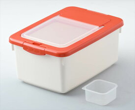 米びつ お米 保存容器 ケース 入れ 容器 日本製 5kg プラスチック サンコープラスチック ワンタッチお米ケース レッド キッチン用品 調理器具 キッチン雑貨