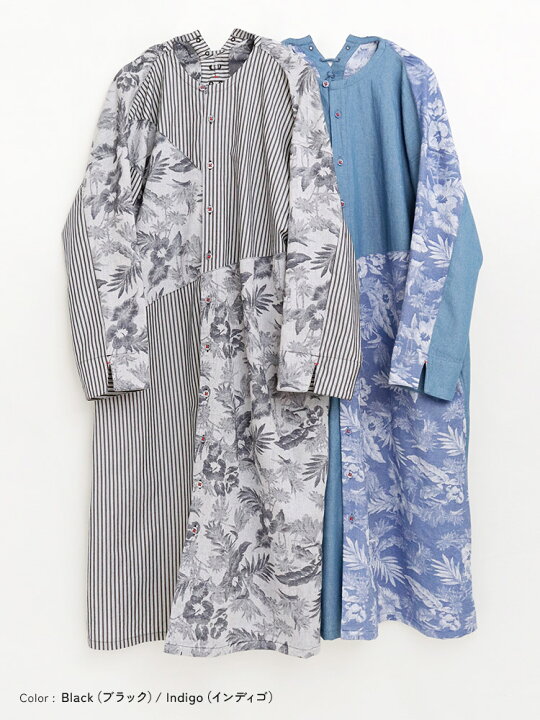 楽天市場】河谷シャツ 編上げ (Lace up) シャツワンピース / k251-2305 