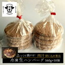冷凍生ハンバーグ 160g×10個（5枚パック×2個）肉汁飛び出し注意 ジューシー ふっくら 簡単 かんたん 上手に焼ける お手軽 おかず 冷凍食品 冷凍惣菜 冷凍ストック ハンバーグ 時短おかず 業務用ハンバーグ 冷凍ハンバーグ カワトミフーズ