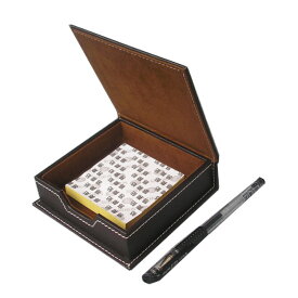 小物入れ PUレザー 合成皮革 蓋付 ミニサイズ 付箋 入れ デスク収納 卓上トレイ 机上 整理 名刺 収納 高級感 ビジネス 文具おしゃれ ふた付 机 印鑑入れ お洒落 収納グッズ カード オフィス ロゴなし(黒・茶色）全品 送料無料 ＼クーポン対象／