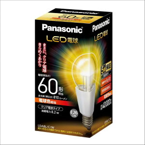Panasonic �p�i�\�j�b�N LED�d�� E26���� �d��60�`���� �d���F����(8.2W) ��ʓd���E�N���A�^�C�v LDA8LCW