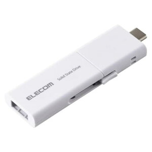 ELECOM �G���R�� �O�t��SSD USB3.2 Gen1 �Ή� �X���C�h�� �}�j���A��QR�V�[���t 250GB �z���C�g ESD-EWB0250GWHR