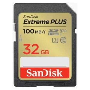 �T���f�B�X�N SanDisk Extreme PLUS SDHC UHS-I�J�[�h 32GB SDSDXWT-032G-JNJIP