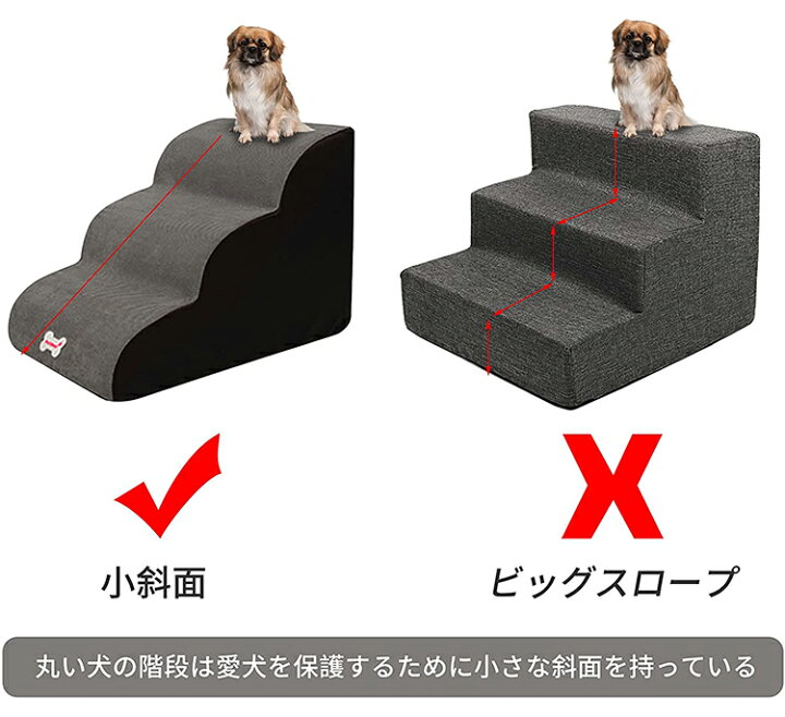ドッグスロープ ドッグステップ ドッグ ペット 愛犬 ベッド 犬用 滑り止め ソファー 介護 登り台 小型犬 スロープ 階段 老犬 わんちゃん 子犬 犬猫兼用 便利 ステップ 調節可能 犬用階段 天然木製 室内犬 高齢犬 ペット用品 おしゃれ 犬