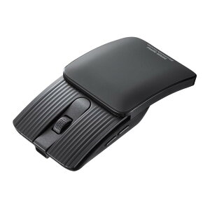 サンワサプライ Bluetoothマウス コンパクト スライド収納式 5ボタン 静音 充電式 ブラック MA-BBS526GY