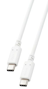 �G���R�� USB-C �� USB-C �P�[�u�� 100W USB PD�Ή� 50cm �z���C�g �yi Phone 16 �V���[�Y �Ή����؍ρz MPA-CC5P05WH