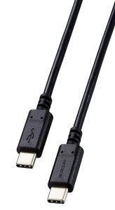 �G���R�� USB-C �� USB-C �P�[�u�� 100W USB PD�Ή� 1.5m �u���b�N �yi Phone 16 �V���[�Y �Ή����؍ρz MPA-CC5P15BK