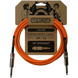 ORANGE CRUSH Instrument Cable 10ft 3m 1/4h Straight CA034 M^[P[u