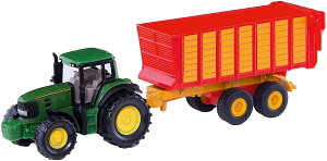 ジク (SIKU) ジョンディア トラクター 牧草運搬用トレーラー付 SK1650