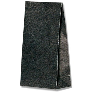 シモジマ ヘイコー 紙袋 マチ付 ファンシーバッグ S2 クロ 13x6.5x24cm 100枚 ブラック 3074200