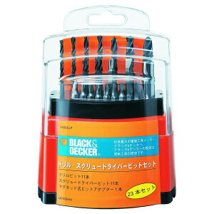 �u���b�N�A���h�f�b�J�[(BLACK+DECKER) 23pcs�h�����E�X�N �����[�h���C�o�[�r�b�g�Z�b�g 15095JP