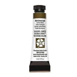 Daniel Smith �_�j�G���E�X�~�X ���ʊG�� 5ml�`���[�u (Rich Green Gold) 284610099