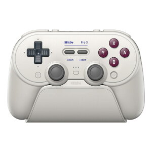 8BitDo Pro 3 Bluetooth�R���g���[ ���[Switch/Switch 2�p-TMR�W���C�X�e�B�b�N�A�����\��ABXY�{�^���A�v���d�l�̃o�b�N�{�^���A�[�d�h�b�N�A�z�[���G�t�F�N�g�g���K�[�AWindows�AApple�ASteamOS�AAndroid��
