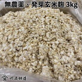 無農薬 玄米麹 乾燥 3kg業務用大袋入り ( 生麹換算4kg以上 ) 九州産 麹 無農薬 麹菌 発酵器 で 簡単 玄米 甘酒 塩麹 麹漬けの素 こうじ 酵素 糀