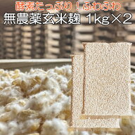 無農薬 玄米麹 乾燥 1kg×2個（合計2kg 生麹換算2.66kg以上 ) 国産 麹水 麹菌 玄米 甘酒 塩麹 麹漬けの素…