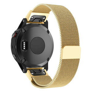 GARMIN対応 マグネット式 交換ベルト QuickFit 20mm/22mm/26mm 金属バンド スマートウォッチ 腕時計ベルト Fenix / Descent 対応
