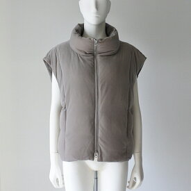【 CLOCHE 】 クロッシェ クロシェ シアーベロア コクーン ダウン ベスト ジレ 春秋冬 レディース [ 452-84526-GRY ]