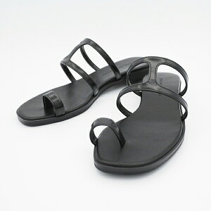 STCY y ATELIER BRUGGE zAgGu[W { H STRAP THONG SANDALS gO T_ tďH fB[X [25SN-2-BLK]