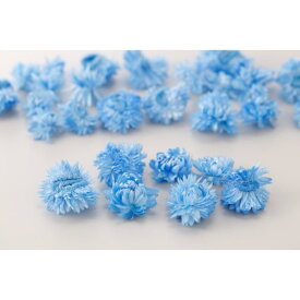ブルー ヘリクリサムヘッド プリザーブドフラワー ドライフラワー 花材 資材 材料 フラワーアレンジメント 小花