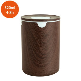 加湿器 小型 卓上 320ml アロマ対応 木目調 L19-DP miwakura 超音波式加湿器 LEDライト USB給電 静音 自動停止 空焚き防止 車用 リビング 次亜塩素酸水対応 乾燥 花粉症対策 ライトウッド MUF-LP320D ◆宅 【楽天ロジ発送】