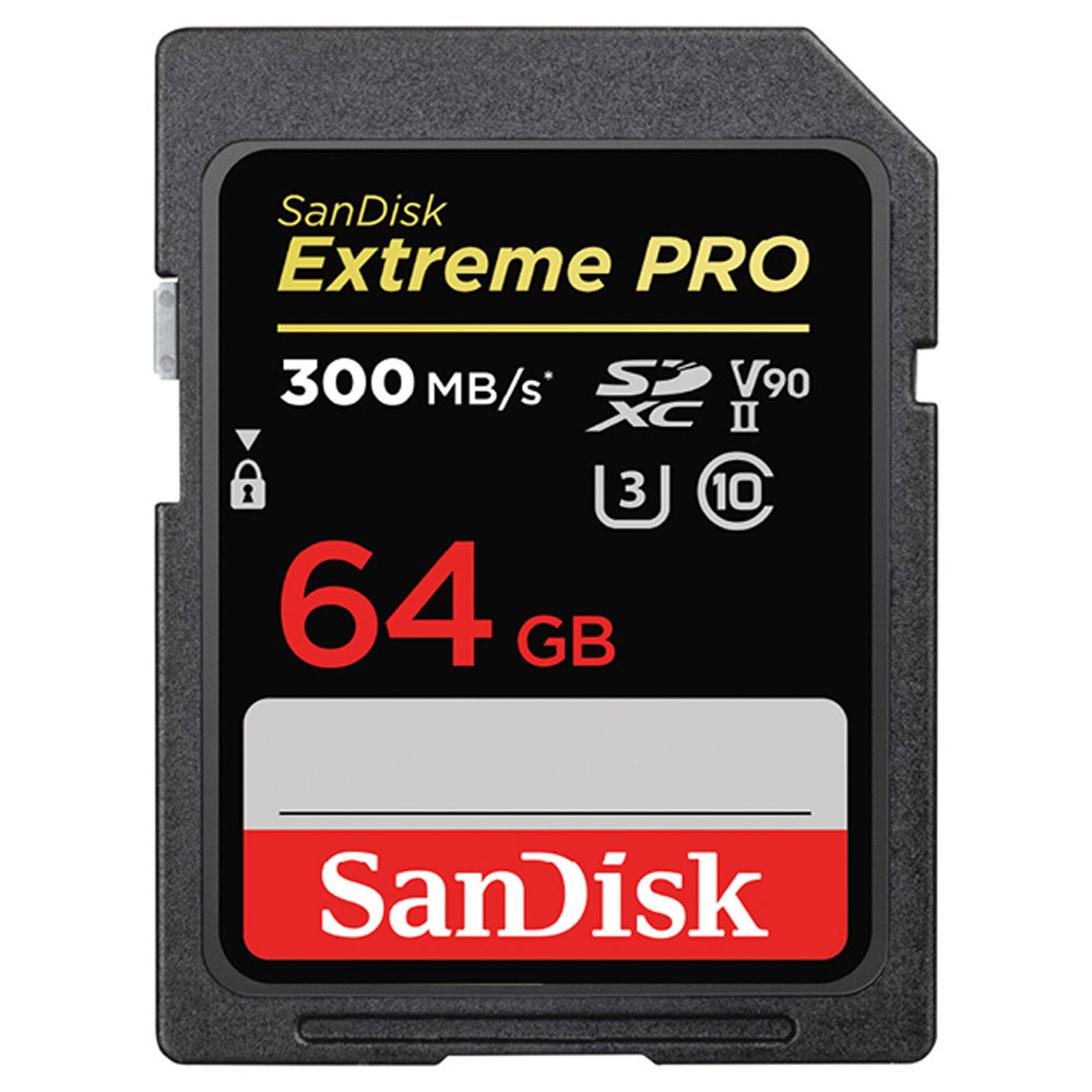 SDカード SD 64GB SDXC UHS-II SanDisk サンディスク Extreme PRO U3 V90 R:300MB s W:260MB s 海外リテール SDSDXDK-064G-GN4IN ◆メ