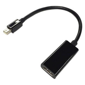 HDMI - MiniDisplayPort 変換ケーブル 15cm SSA エスエスエー ハイスピードHDMI ver1.4 HDMI-A(メス)-MinidisplayPort(オス) ブラック MDHDMI-15H ◆メ