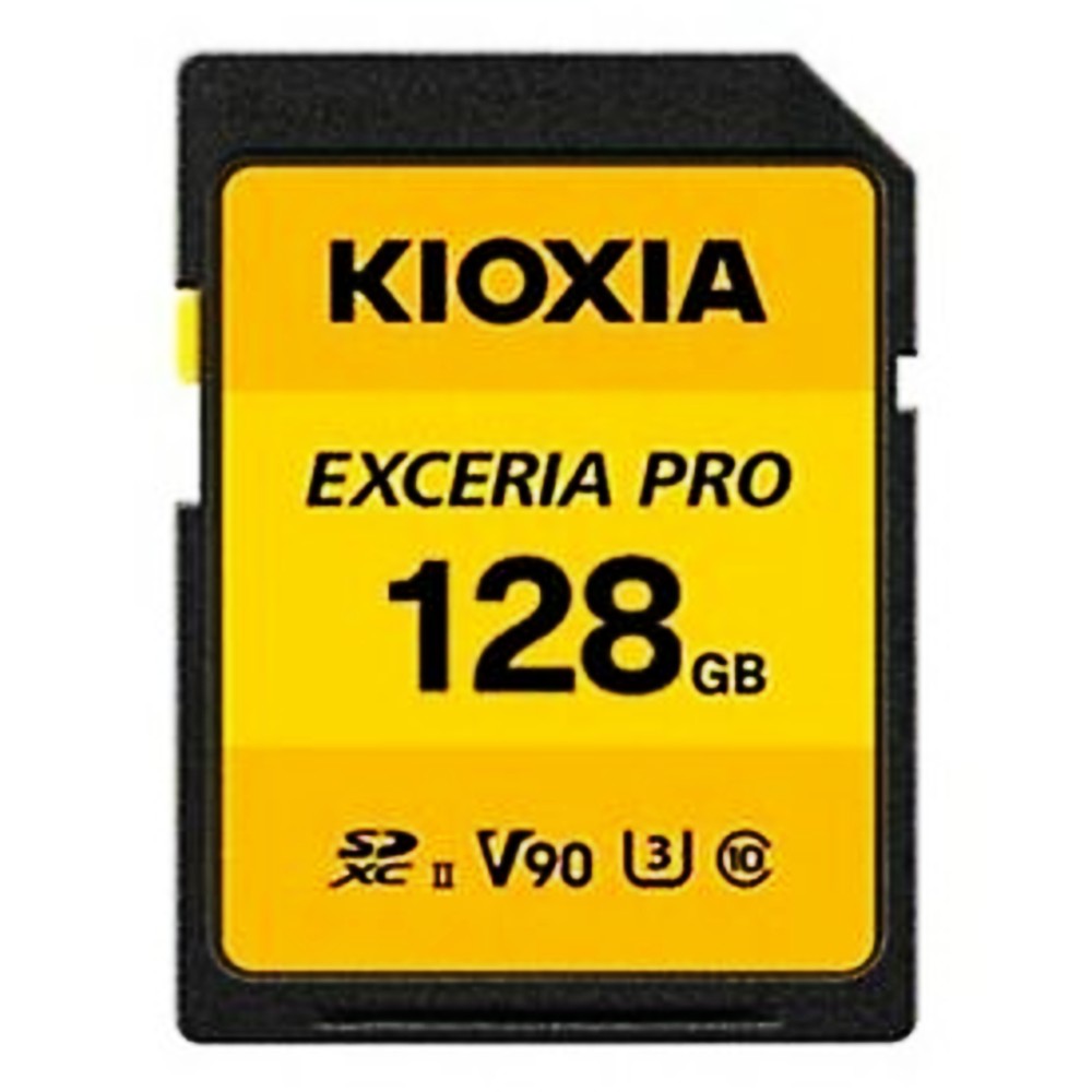 SDカード SD 128GB SDXC UHS-II KIOXIA キオクシア EXCERIA PRO 8K Class10 U3 V90 R:270MB s W:260MB s 海外リテール LNPR1Y128GG4 ◆メ