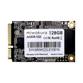 mSATA SSD 128GB 内蔵型 mini SATAIII 6Gb/s miwakura 美和蔵 3D NAND TRIM機能 SLCキャッシュ技術 R:560MB/s W:530MB/s 日本語パッケージ MMC-128GM310 ◆メ
