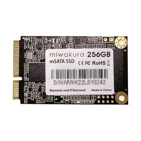 mSATA SSD 256GB 内蔵型 mini SATAIII 6Gb/s miwakura 美和蔵 3D NAND TRIM機能 SLCキャッシュ技術 R:560MB/s W:540MB/s 日本語パッケージ MMC-256GM310 ◆メ